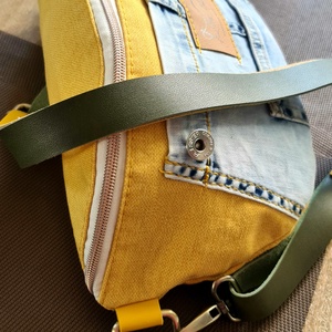 Sárga-kék övtáska - táska & tok - kézitáska & válltáska - kézitáska - Meska.hu