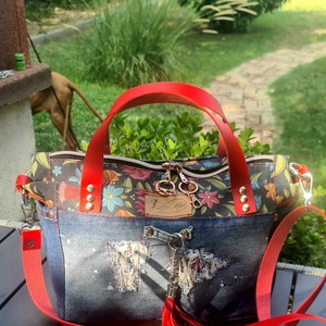 Piros vadóc - táska & tok - kézitáska & válltáska - kézitáska - Meska.hu