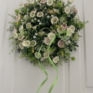 Szépséges virágos ajtódísz - otthon & életmód - dekoráció - ajtó- és ablak dekoráció - ajtódísz & kopogtató - Meska.hu