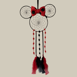 Minnie-egeres álomfogó, Otthon & Életmód, Dekoráció, Fali és függő dekoráció, Álomfogó, Csomózás, MESKA