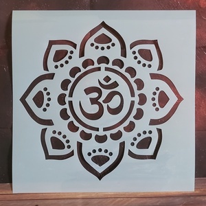 Om mandala stencil fal dekoráláshoz - kellékek & szerszámok - szerszámok, eszközök - sablonok - Meska.hu