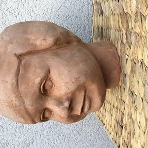 Editke - portré - művészet - szobor - kerámia - Meska.hu