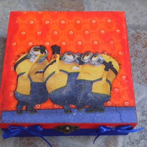 Minionok doboz - otthon & lakás - dekoráció - díszdoboz - Meska.hu Minionok doboz - otthon & lakás - dekoráció - díszdoboz - Meska.hu