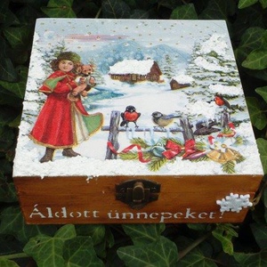 Karácsonyi dobozka - otthon & életmód - tárolás & rendszerezés - doboz - Meska.hu Karácsonyi dobozka - otthon & életmód - tárolás & rendszerezés - doboz - Meska.hu