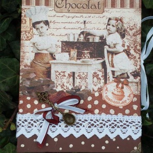 Recept füzet , Otthon & Életmód, Konyhafelszerelés, tálalás, Decoupage, transzfer és szalvétatechnika, Festészet, MESKA
