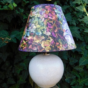 Hortenziás lámpa , Otthon & Életmód, Lámpa, Asztali lámpa, Decoupage, transzfer és szalvétatechnika, Festészet, MESKA