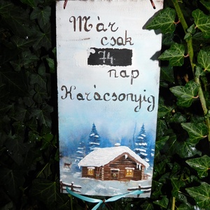 Karácsony számláló  - karácsony - karácsonyi lakásdekoráció - Meska.hu Karácsony számláló  - karácsony - karácsonyi lakásdekoráció - Meska.hu