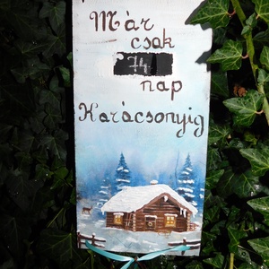 Karácsony számláló  - karácsony - karácsonyi lakásdekoráció - Meska.hu Karácsony számláló  - karácsony - karácsonyi lakásdekoráció - Meska.hu