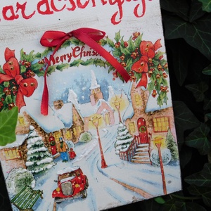 Karácsonyi visszaszámláló - karácsony - adventi díszek - adventi naptár - Meska.hu