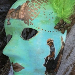 Maszk,álarc Velence  - otthon & életmód - dekoráció - fali és függő dekoráció - falra akasztható dekor - Meska.hu