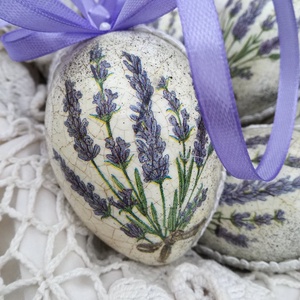 Levendulás húsvéti tojás szett  - otthon & életmód - dekoráció - dísztárgy - Meska.hu