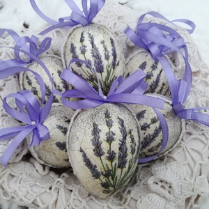 Levendulás húsvéti tojás szett  - otthon & életmód - dekoráció - dísztárgy - Meska.hu