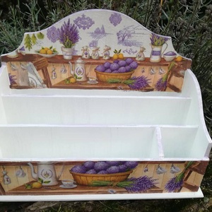 Asztali tároló, Otthon & Életmód, Tárolás & Rendszerezés, Íróasztali tároló, Decoupage, transzfer és szalvétatechnika, Festészet, MESKA