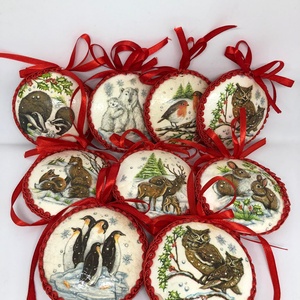 Állatok karácsonya szett - Meska.hu