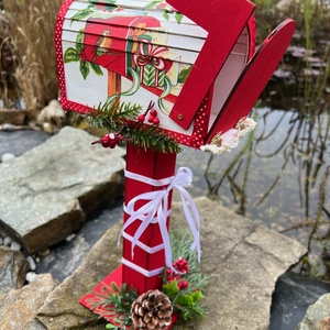 Karácsonyi postaláda - karácsony - karácsonyi lakásdekoráció - karácsonyi lakásdíszek - Meska.hu