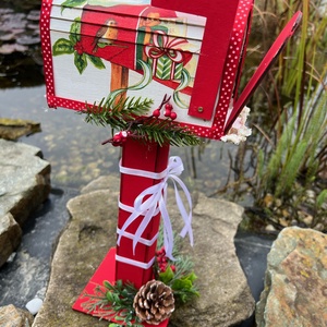 Karácsonyi postaláda - karácsony - karácsonyi lakásdekoráció - karácsonyi lakásdíszek - Meska.hu