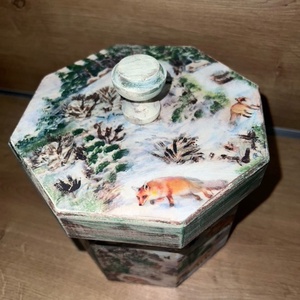 Rókás tároló - kellékek & szerszámok - hobby fa alapanyag - tároló - Meska.hu