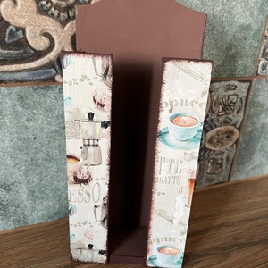 Papírzsebkendő tartó , Otthon & Életmód, Tárolás & Rendszerezés, Fali tároló, Decoupage, transzfer és szalvétatechnika, Festészet, MESKA