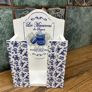 Papírzsebkendő tartó, Kellékek & szerszámok, Fa, Tároló, Decoupage, transzfer és szalvétatechnika, Festészet, MESKA