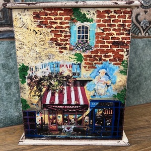Kulcsos szekrény , Otthon & Életmód, Bútor, Szekrény, Decoupage, transzfer és szalvétatechnika, Festészet, MESKA