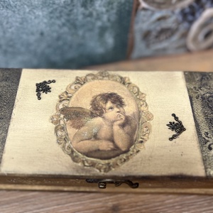 Angyalkás doboz - otthon & életmód - tárolás & rendszerezés - fali tároló - Meska.hu