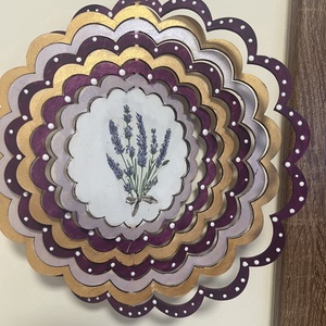 Levendula szélforgó - otthon & életmód - dekoráció - ajtó- és ablak dekoráció - ablakdísz - Meska.hu