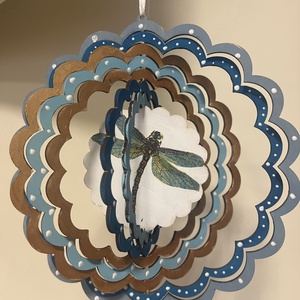 Szitakötős szélforgó - otthon & életmód - dekoráció - ajtó- és ablak dekoráció - ajtódísz & kopogtató - Meska.hu