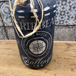 Tengerész stílusu szódás üveg  - otthon & életmód - dekoráció - asztal és polc dekoráció - díszüveg - Meska.hu