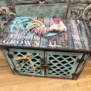 Tojás tartó, Otthon & Életmód, Tárolás & Rendszerezés, Doboz, Decoupage, transzfer és szalvétatechnika, Festészet, MESKA