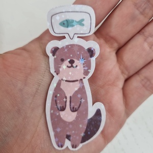 Holografikus Vidrás Matrica, Otthon & Életmód, Papír, írószer, Matrica, matrica csomag, Fotó, grafika, rajz, illusztráció, MESKA