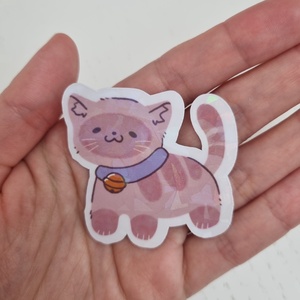 Holografikus Cicás Matrica, Otthon & Életmód, Papír, írószer, Matrica, matrica csomag, Fotó, grafika, rajz, illusztráció, MESKA