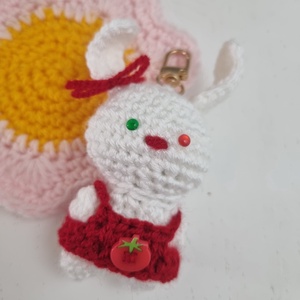 Horgolt Kulcstartó Nyuszi, Táska & Tok, Kulcstartó & Táskadísz, Kulcstartó, Horgolás, MESKA