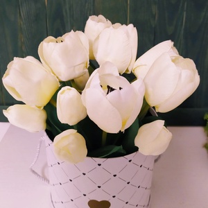 Tulipán box, ajándék doboz  - otthon & életmód - dekoráció - asztal és polc dekoráció - asztaldísz - Meska.hu