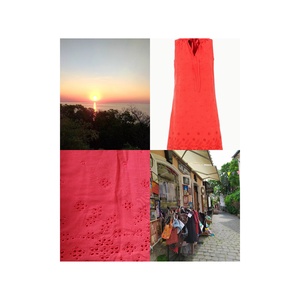 Madeirás vászon ruha 44-es ajándék fürdősó  - ruha & divat - női ruha - blézer & kosztüm - Meska.hu