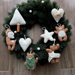 Karácsonyi díszek csomagban - Meska.hu