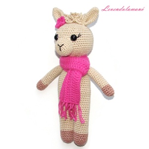 Horgolt láma amigurumi - játék & sport - plüssállat & játékfigura - láma - Meska.hu