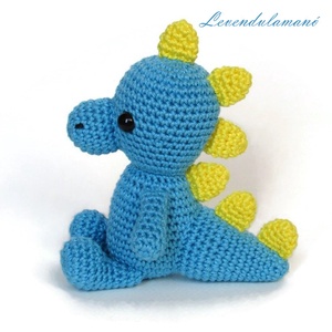 Horgolt kék dinó amigurumi, Játék & Sport, Plüssállat & Játékfigura, Plüss dínók, Horgolás, MESKA