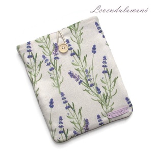 Rendelhető - Levendula könyvszütyő, könyvtok, tablet tartó, Könyv & Zene, Könyvtok, Varrás, MESKA
