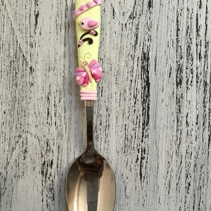 Madárkás pillangós kiskanál  - otthon & életmód - konyhafelszerelés, tálalás - tálalás - kanál & villa - Meska.hu