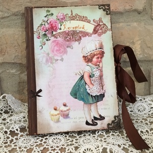 Vintage receptfüzet/napló - otthon & életmód - konyhafelszerelés, tálalás - Meska.hu