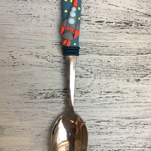 Rakétás kiskanál , Otthon & Életmód, Konyhafelszerelés, tálalás, Tálalás, Kanál & Villa, Gyurma, MESKA