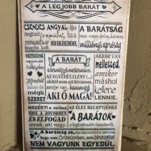 Legjobb barát tábla - Meska.hu