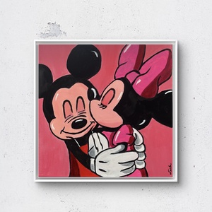 Minnie és Mickey festmény - Meska.hu