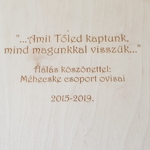 Különleges emlékdoboz,  Ballagási ajándék óvó néninek, Pedagógusoknak csoport/osztályképpel is - kellékek & szerszámok - fa - doboz - Meska.hu
