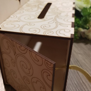 Nászajándék pénzgyűjtő doboz, Persely, Nászdoboz, NÉVRE SZÓLÓ ajándék esküvőre - esküvő - emlék & ajándék - doboz - Meska.hu