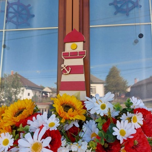 Fa világítótorony, Nagy világítótorony fából - otthon & életmód - ház & kert - kerti dísz - Meska.hu