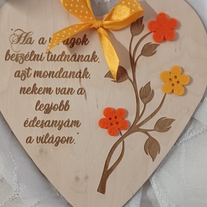 Ajándék anyának, Fa tábla anyák napjára, Anyák napi köszöntő tábla - Meska.hu