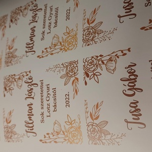 Egyedi boros címke, Öntapadós egyedi boros címke minden alkalomra - otthon & életmód - konyhafelszerelés, tálalás - tálalás - boros poharak, szettek - Meska.hu