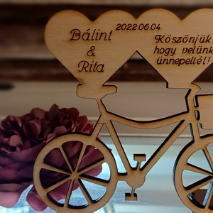 Biciklis Köszönetajándék esküvőre, Egyedi kerékpáros köszönetajándék vendégeiteknek - Meska.hu