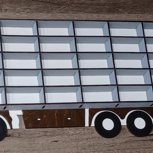 Matchbox tároló polc Pótkocsival!  1,9 méter - otthon & életmód - babaszoba, gyerekszoba - játéktároló - Meska.hu
